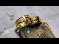 Membuat cincin Halilintar(H3RMES) emas 24k berat 5 gram‼️ Handmade Gold Jewelery