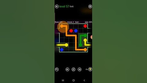 How to solve flow free warps (jet pack 6x6 level 57)