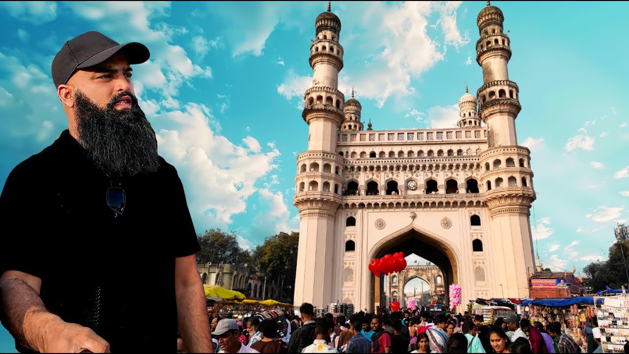 Hyderabad City Tour & Famous Hyderabadi Biryani 😍 | Niloufer, Shadab, Madina & Charminar
