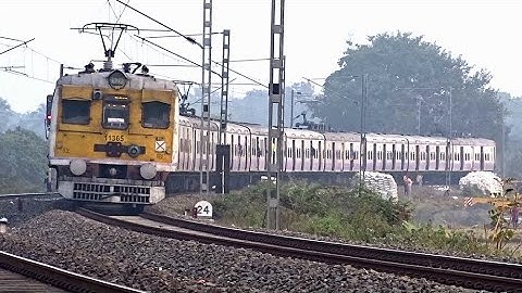 Quick Accelerating Conventional EMU Train Speeding in Huge Curve & Skip Furiously | Eastern Railways
