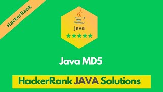 HackerRank Java MD5 problem solution in Java Programming | Java Solutions | Programmingoneonone