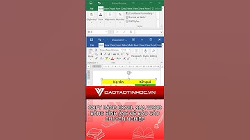 Copy bảng Excel qua Word bằng hình ảnh #daotaotinhoc #tinhocvanphong #excel #thayvinh #word