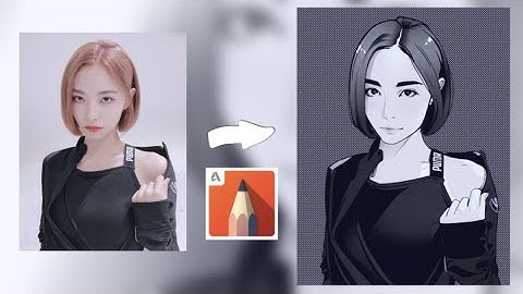 How To Trace - Anime Style in Autodesk Sketchbook Android  [ SPEED ART FINGERISM ]