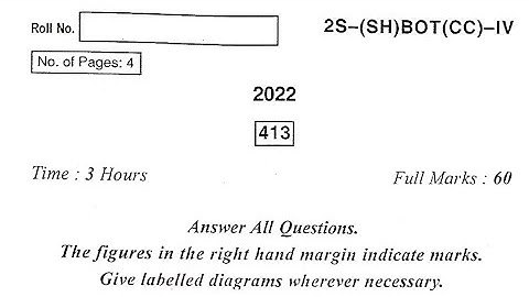 Botany core 4 Question paper Dhenkanal autonomous college 2022 #botanypreviousquestions  UG (+3)