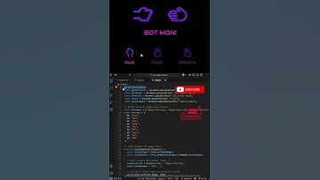 🔥 "Rock, Paper, Scissors" in just a few lines of JavaScript! 🖥️