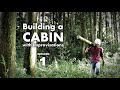 Building a cabin with improvisations 1 "Timber from logs"