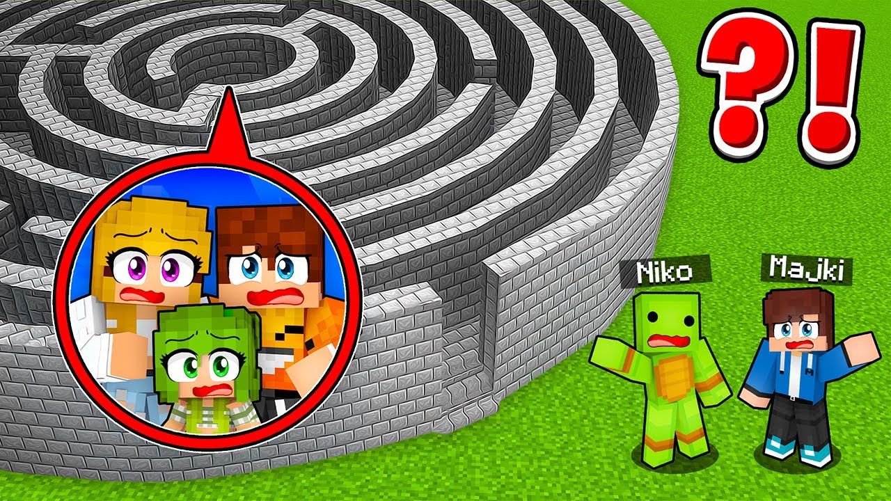 Niko i Majki STRACILI RODZINE SmileSlow w LABIRYNCIE w Minecraft!