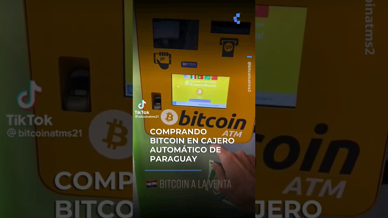 Comprando BITCOIN en cajero automático de PARAGUAY - YouTube