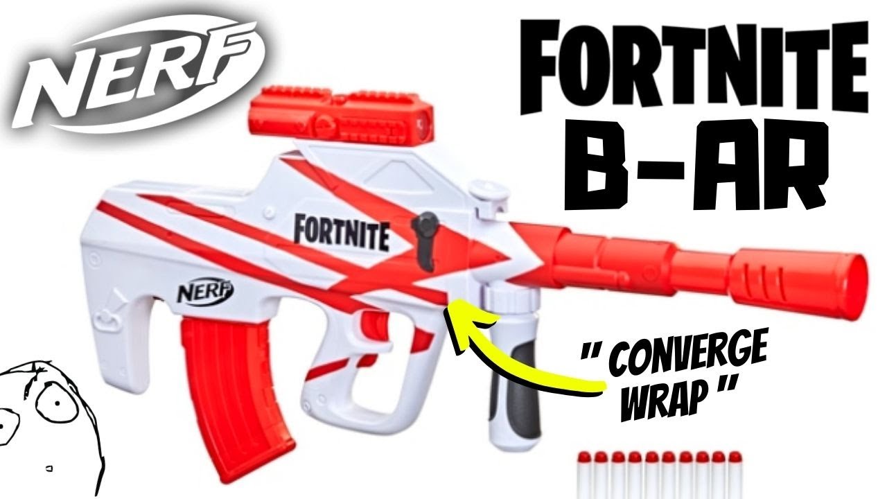 Nerf Fortnite BASR-R Unboxing and Review: Rare Nerf Bolt Action Sniper  Rifle Goodness. And Bushes. 