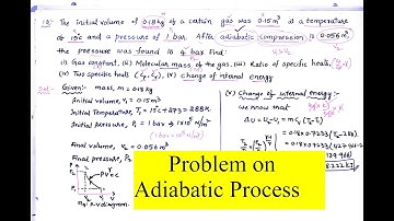 Thermodynamics - Problem on Adiabatic Compression Process