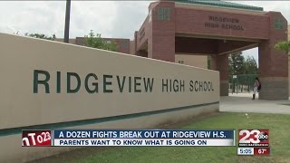 Parents worried after multiple fights at ridgeview high school ◂
23abc news brings you up to the minute breaking alerts, weather,
traffic as well liv...