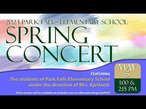 2023 Park Falls Elementary School Spring Concert