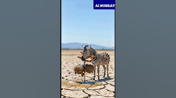 Zebra saved a drying guava tree by watering it. 😭 #AI #tree #save #zebra