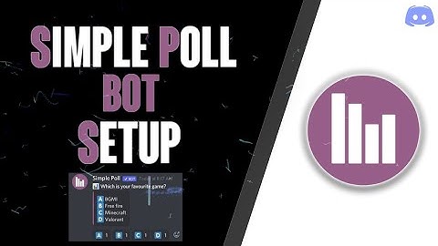 How to setup simple poll bot | Make polls on discord