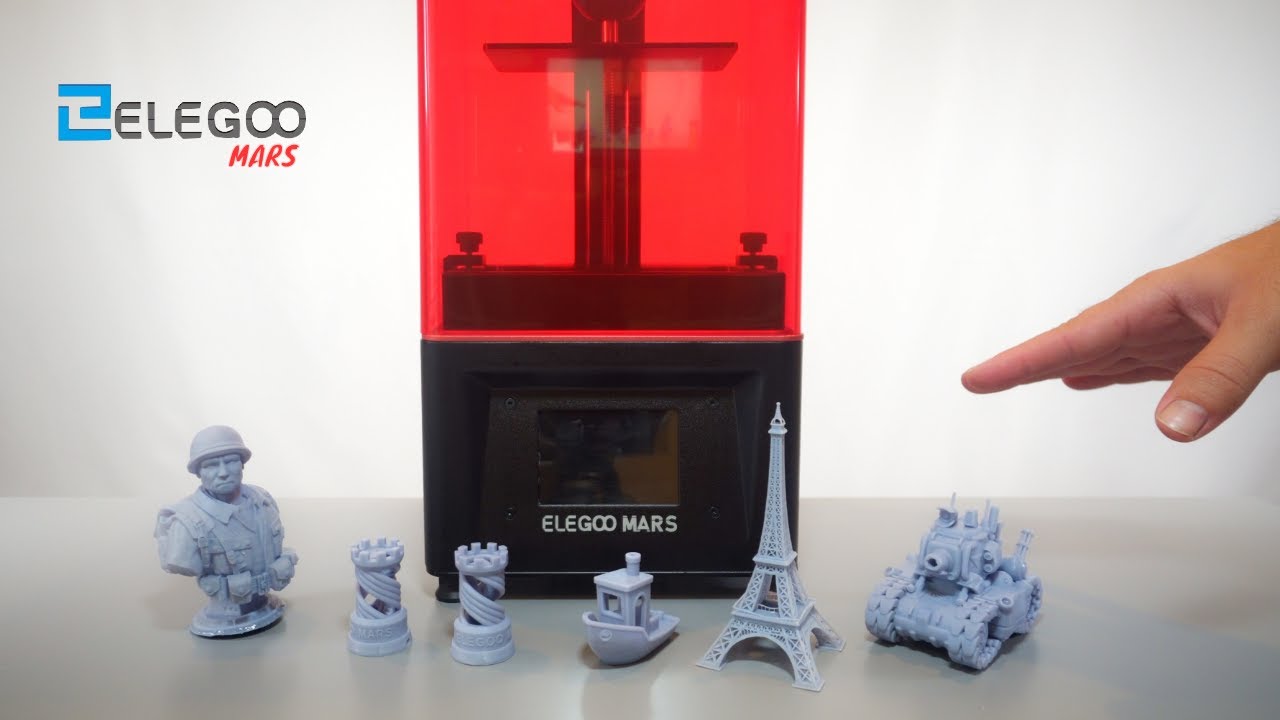 Lære udenad pegs Et kors Elegoo Mars - Resin 3D Printer - Unbox & Setup - YouTube