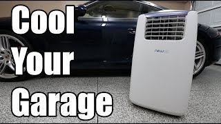 The BEST Way To Cool Down Your Garage On A Budget | New Air Portable Air Conditioner  AC14100H