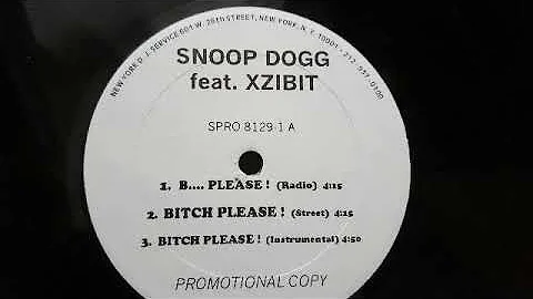 INSTRUMENTAL - Snoop Dogg feat Xzibit & Nate Dogg - bitch please! - 1999 - original's vinyls by MHT