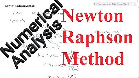 Newton Raphson Method | Numerical Analysis | with Graphical Interpretation & Example