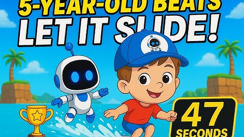 Astro Bot Speedrun - 5-Year-Old CRUSHES Let It Slide in 47 Seconds