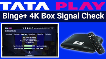Tata Play Binge+ Set Top Box Signal Check // Tata Play 4K Set Top Box Signal Check