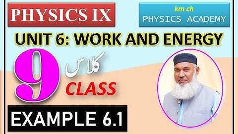 Example 6.1 | Unit 6 | Work and Energy | Physics-IX | Class 9