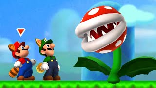 New Super Mario Bros 2 Co-Op Walkthrough - World 1 (2 Player)