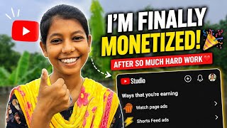 My YouTube Channel Finally Got Monetized! 🥹❤️ | My Comeback After Exams