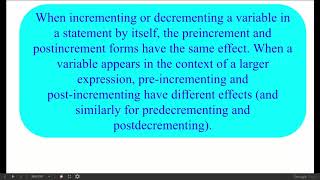 Increment and Decrement Operators in c programming