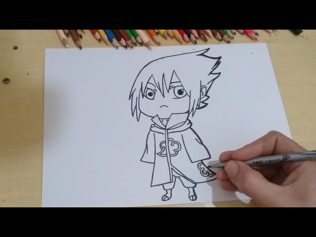 COMO DESENHAR o JUZO BIWA da #AKATSUKI em ESTILO CHIBI passo a passo 