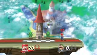 SSB4 Mario VS Luigi PeachCastle