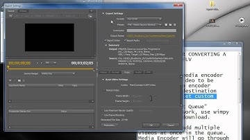 Adobe Media Encoder - encoding to flv by ryanlowe