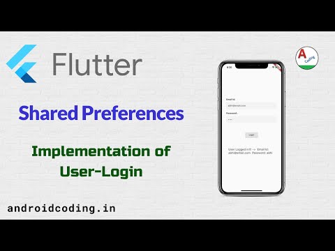 Flutter shared preference | User login using shared preferences | flutter coding