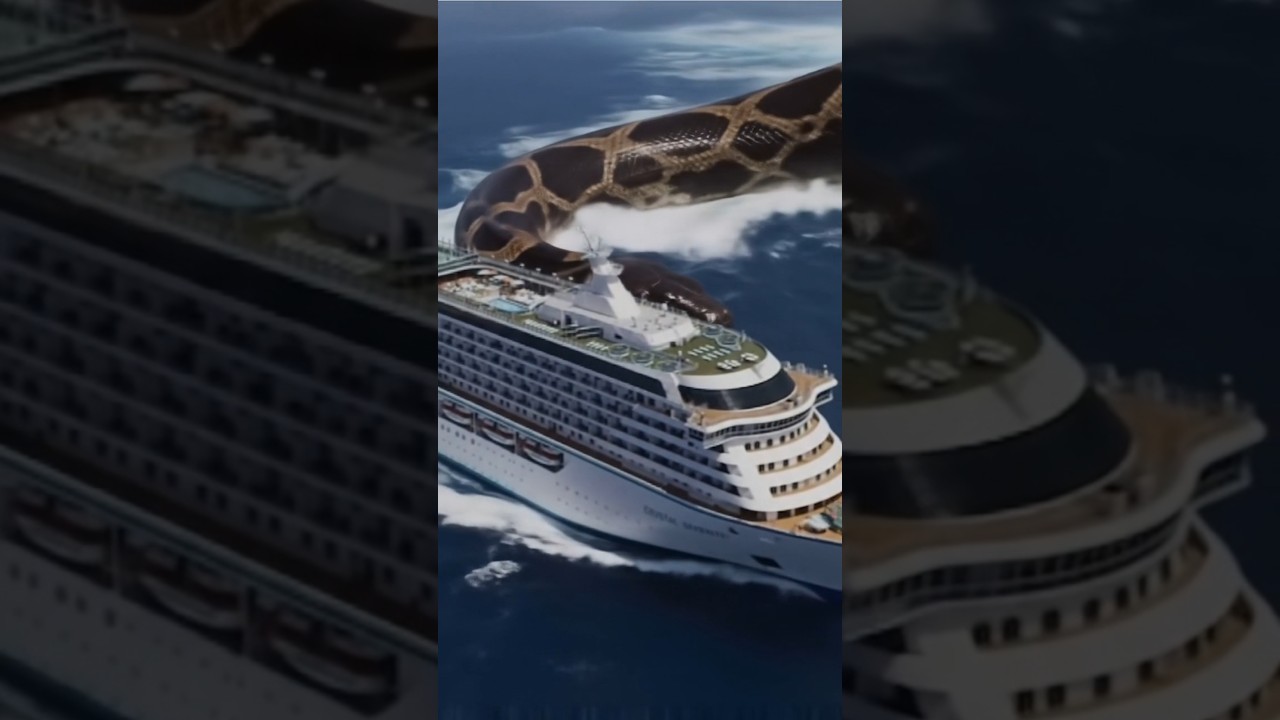 Passengers Shocked as Colossal Snake Surfaces at Sea