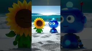 The Fluvsies Sunflower and Dot Robot Show Summer Season #fluvsies #mytalkingtom2 #shorts