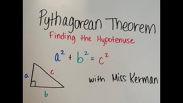 Pythagorean Theorem- Finding the Missing Hypotenuse