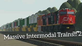 Massive Intermodal Trains!!! 2