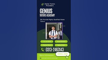 🎓 Genius Tutor Academy Karachi | Home & Online Tutors for All Subjects 📚 #KarachiTutors