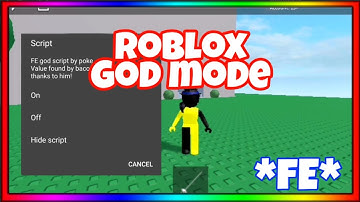ROBLOX MOBILE EXPLOIT/HACK ( FE GOD V 1.0 SCRIPT )