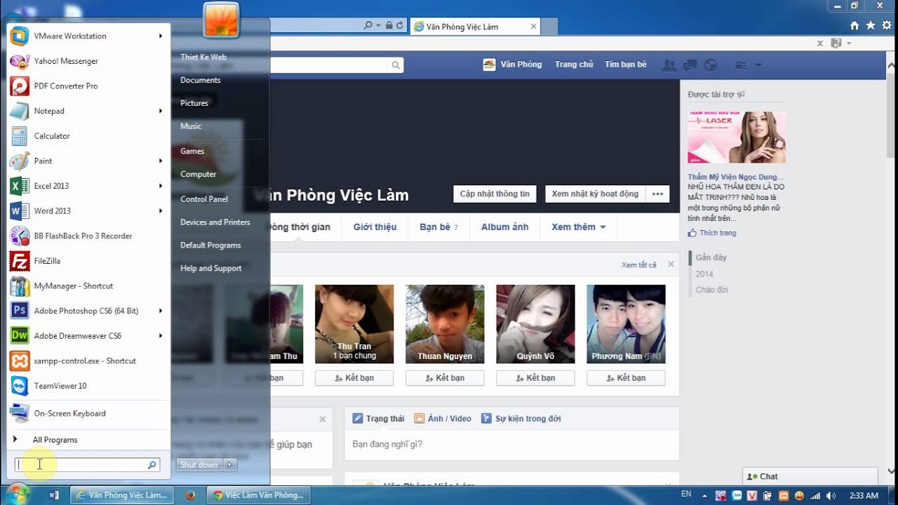 Hướng dẫn chụp dòng thời gian Facebook bằng phím Print Screen ...