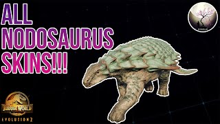 All Nodosaurus Skins Showcase - Juric World Evolution 2