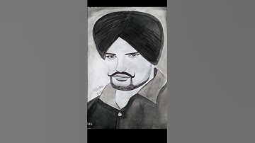 How to drawing Sidhu Moose wala drawing video like this video #shorts