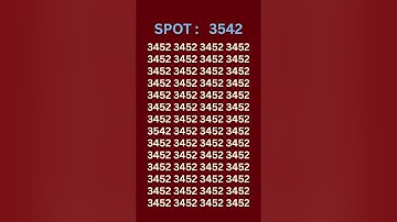 can you find 3542 in 5 seconds? #wordpuzzlegame #game #mathematics #mindbendingquiz #puzzle
