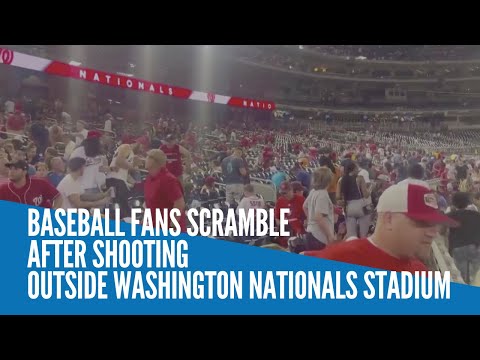 Baseball fans scramble after shooting outside Washington Nationals stadium