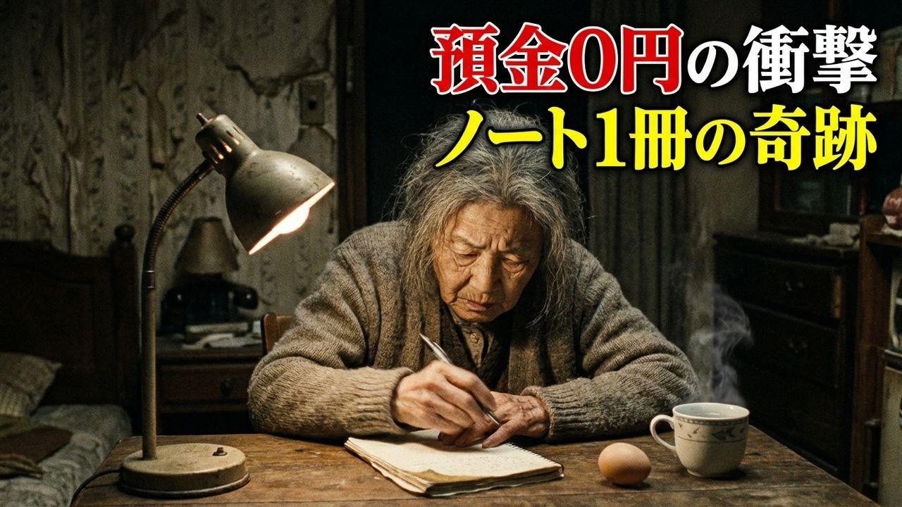 預金0円、78歳の絶望。生活保護寸前から逆転した「ノート1冊」の奇跡