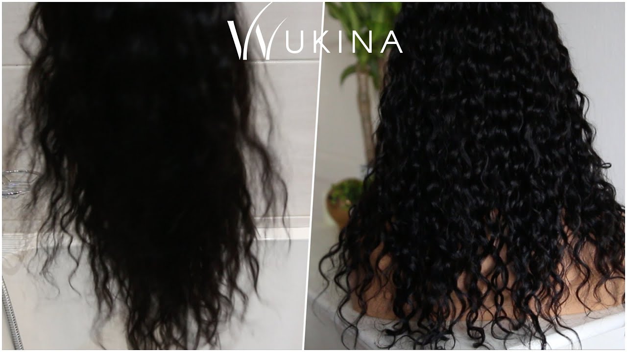 How To Wash Straight Curly Human Hair Wigs WUKINA TV YouTube