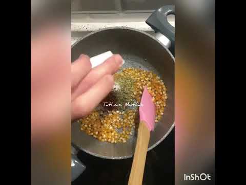 Cips tadında baharatlı patlamış mısır 🌽 hızlı çekim pratik yemek ve tatlı tarifleri