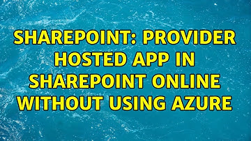 Sharepoint: Provider Hosted App in sharepoint online without using Azure