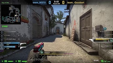 CS:GO- Faceit ladder match 1v5 Ace clutch pistol round