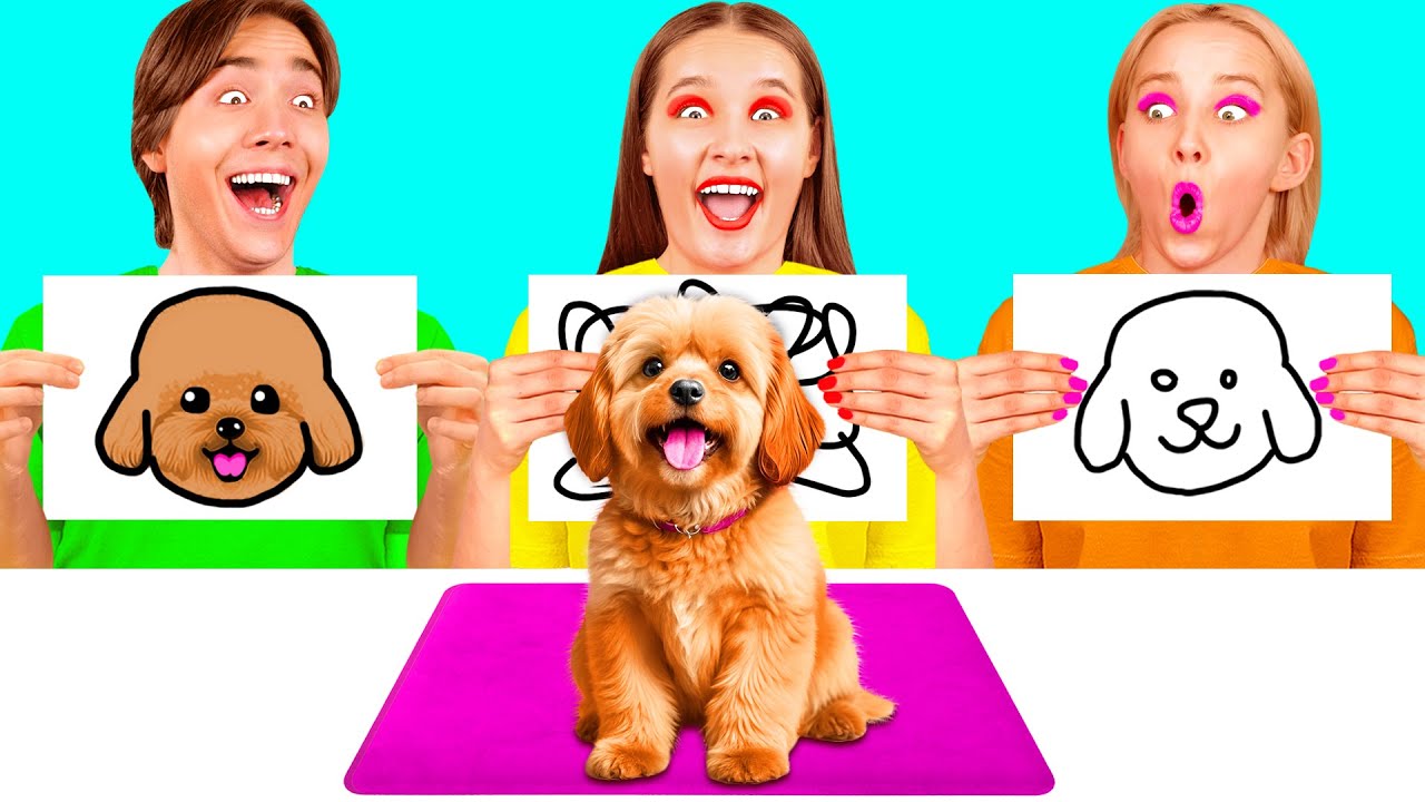 絵がうまいのはどっち? | 面白い食べ物の状況 HAHANOM Challenge