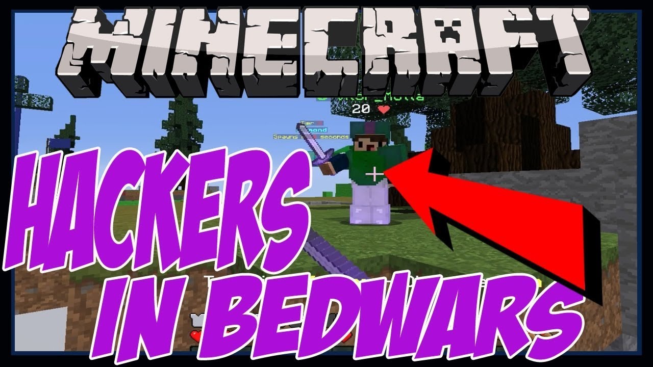 Minecraft Bedwars// PLAYED WITH AN HACKER BUT HE GOT BANNED - YouTube
